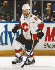 Calgary Flames Dennis Wideman Autographed Signed 8x10 Photo COA C