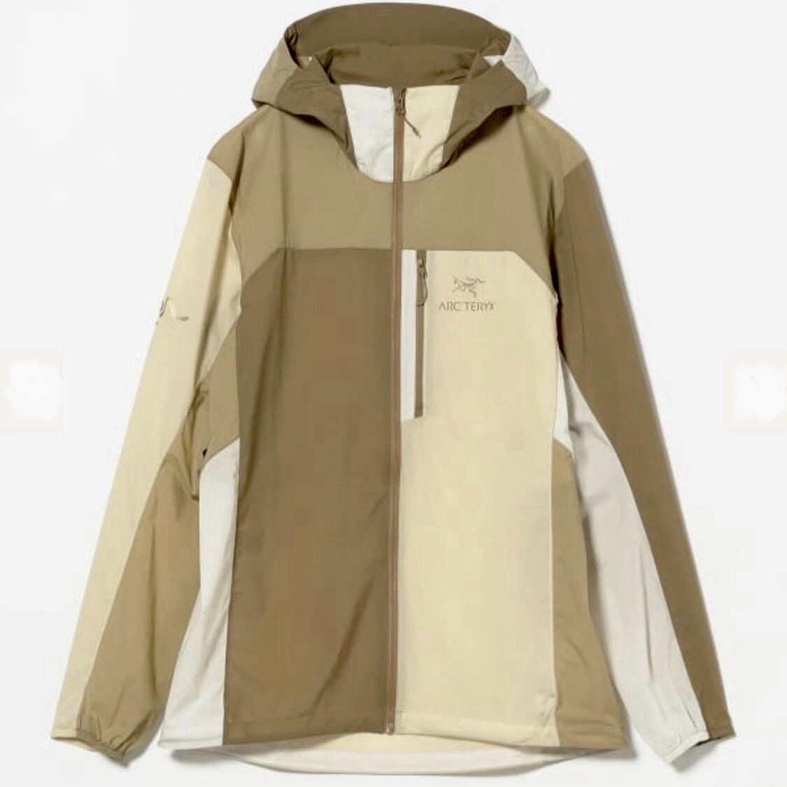ARC'TERYX BEAMS Felpa con cappuccio Squamish 2024 beige XL NUOVA "NAGOMI"