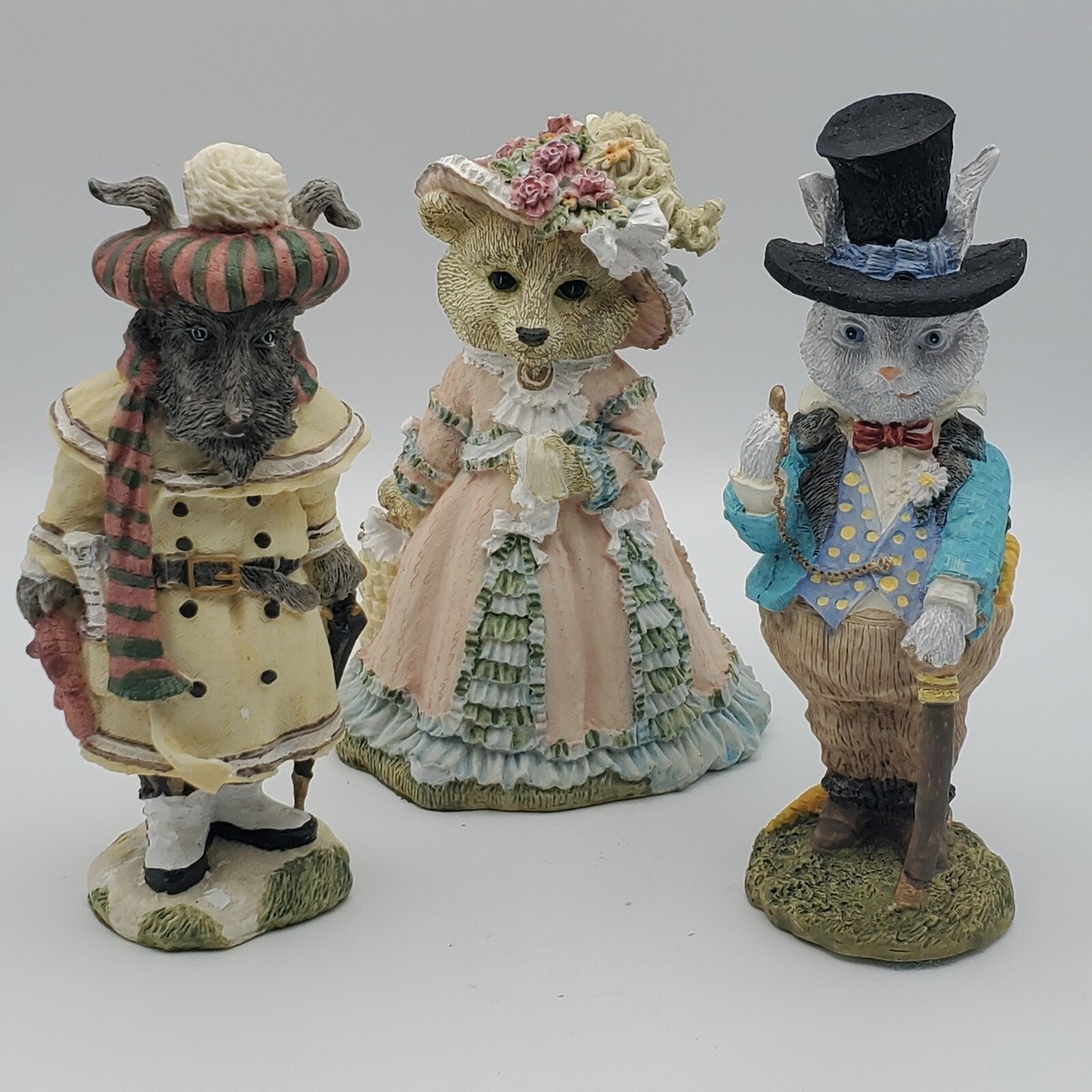 コレクション heapin Vtg Set Of 3 The Victorian Collection Figurines, Resin