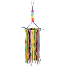 Rainbow Aglets Large Bird Toy, Parrot Toy, Shreddable Bird Toy Preening Bird Toy