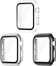 AVIDDA 3 PACK CASE TEMPERED GLASS SCREEN PROTECTOR APPLE WATCH IWATCH 44MM