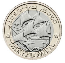 2020 The Mayflower Ship £2 Two Pound Coin Uncirculated BUNC UK Royal Mint set