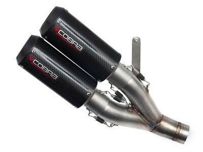 Cobra Sport Ducati Monster 821 Exhaust Carbon Twin GP Half System  MCDU01S002-CF
