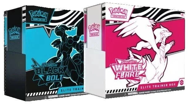 Pokemon Black Bolt & White Flare Elite Trainer Box ETB Set