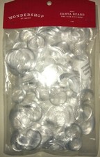 NEW NIP BRIGHT WHITE SANTA CLAUS BEARD one size fits most COSTUME curly NICE  