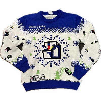 Microsoft Windows MS Paint Ugly Christmas Sweater Size XL 2020 Y2K