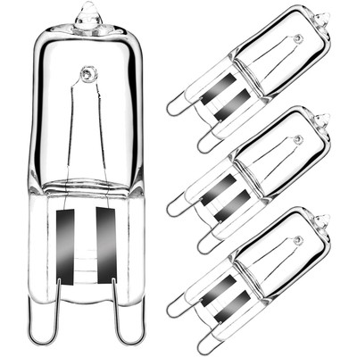 Halogen G9 Backofenlampe 40W - 4er-Pack für hohe Temperaturen
