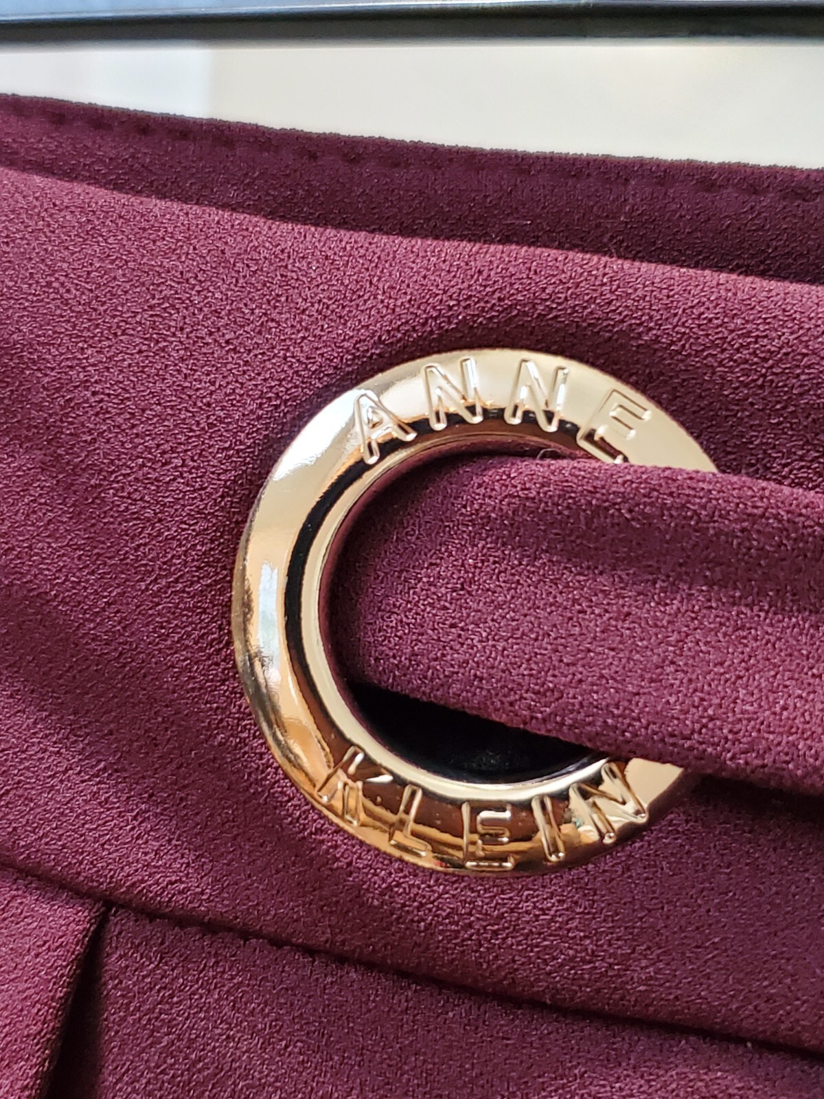 Anne Klein Women's Red Solid Polyester Straight L… - image 5