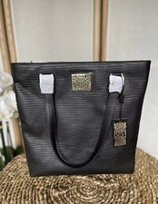 Biba black lizard print handbag tote bag NEW