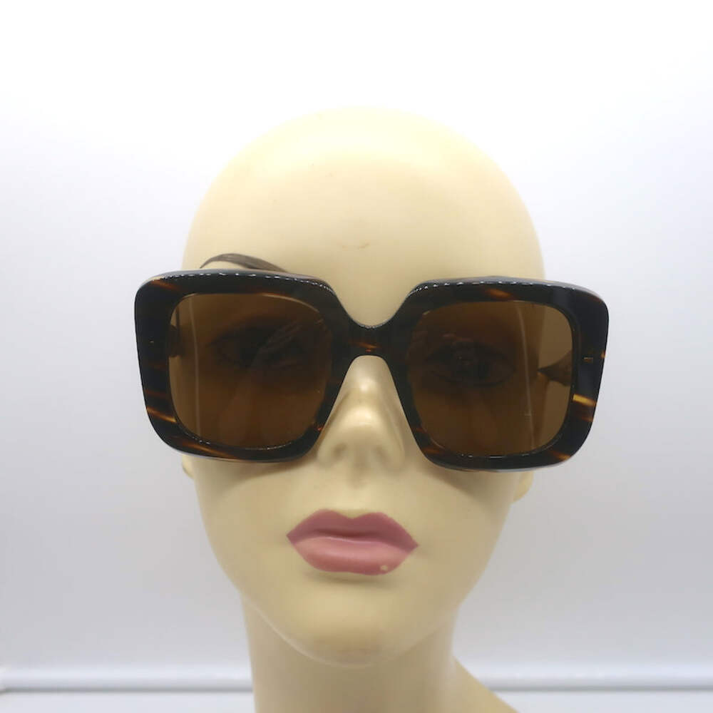 Oliver Peoples Franca Polarized Square Sunglasses Tortoise Shell