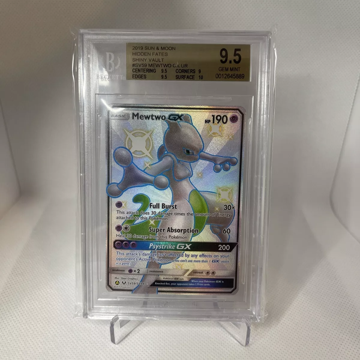 Ho-Oh GX Hidden Fates Shiny Vault PSA 9 50812140