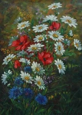 Impressionist Oil on Canvas Mid Century Floral by French Artist George Labonne