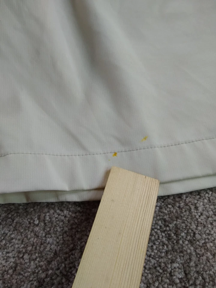 Pantalones Cortos Chaps Sólidos Elásticos Bolsillo Lateral Hombres Talla 40 Crema Foto 4 de 4