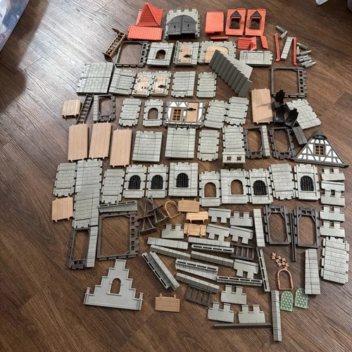 Vintage Playmobil Medieval Castle Parts Lot of Parts and Pieces Replacement