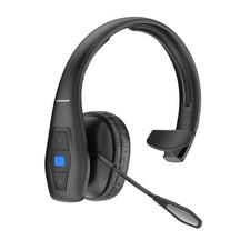 CONAMBO JBT100 Trucker Bluetooth Headset with Dual Mic Large, Black-Blue