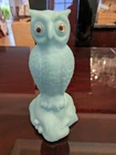 Vintage Westmorland Light Blue Milk Glass Owl Figurine