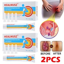 2Pack Hemorrhoids Remove Ointment Herbal Cream Relief Piles Pain Reduce Itching