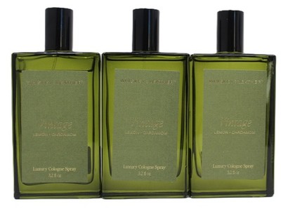 x3 Vintage Sand + Fog Whiskey & Leather Lemon Cardamom Cologne Spray Luxury New
