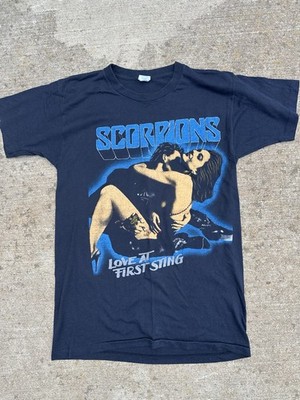 Vintage 1984 Scorpions Love At First Sting Shirt Size Large Rare