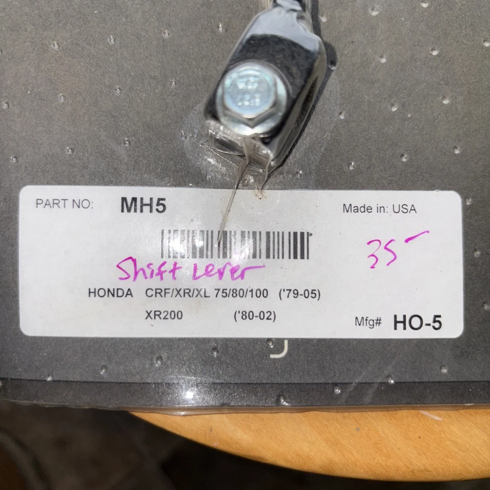 Moose Shift Lever Black for Honda XR80R/XR200R/CRF100F/CRF80F/XL100S/XL80S/XR100 - Image 2 of 4