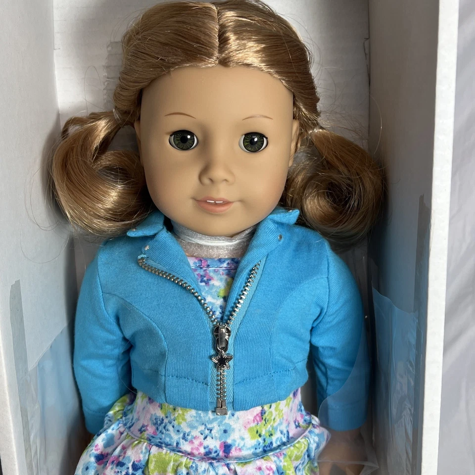 Muñeca American Girl Truly Me pelo rubio/rojo #21 retirada nueva caja abierta avellana ojos X Foto 3 de 4