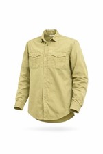 Vintage 90s Guess by Georges Marciano Men's Button-Up Shirt Light Olive Sz Med