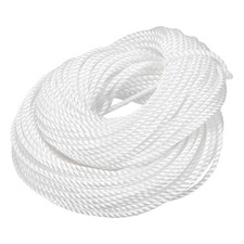 Torto Mason Nylon Braided Rope White Thread 50M/164 Feet 5mm Dia