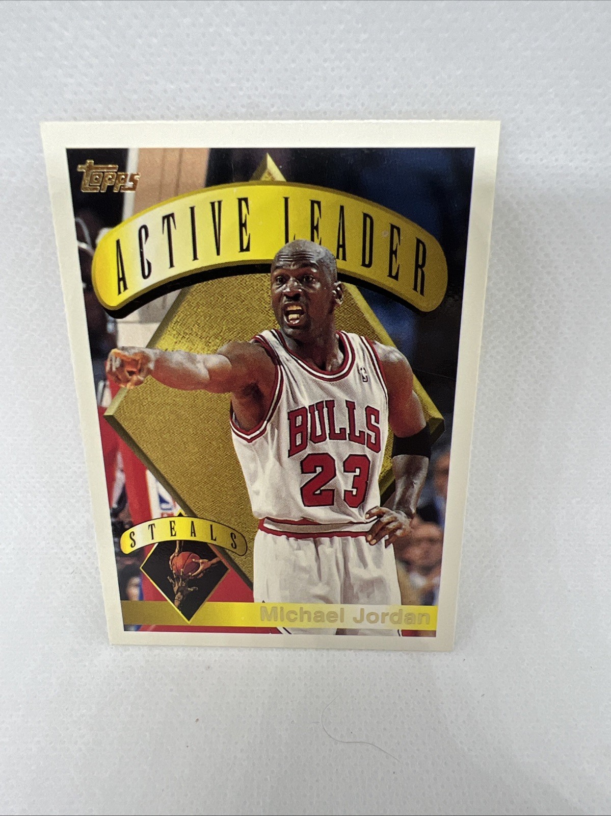 Michael Jordan Active Leaders Insert 1995-96 Topps Basketball Card #4