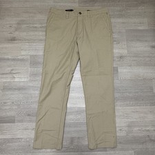 Roark Straight Fit Adventure Pants Mens 36 Khaki Stretch Travel Outdoor