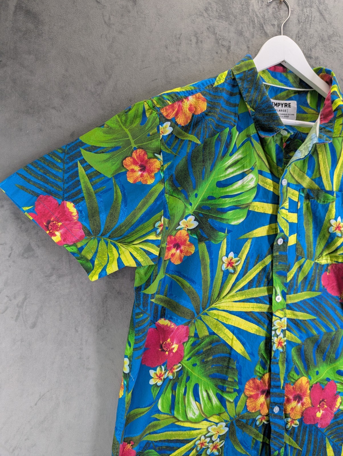 Empyre Tropical Hawaiian Shirt Men's Size XL Floral Button Up Beachwear Festival image 5