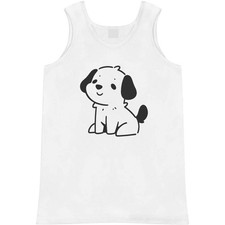 'Cute Puppy Sitting' Adult Vest / Tank Top AV050269 