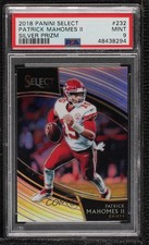 2018 Panini Select Field Level Silver Prizm Patrick Mahomes II PSA 9 MINT 03ns