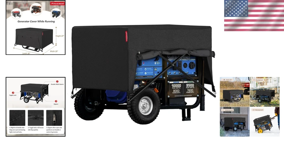 Caja Generadora Integrada Impermeable con Diseño Reductor de Ruido - 36x28x20 Foto 2 de 4