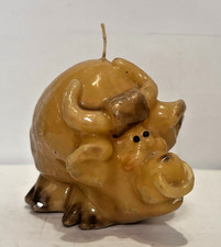Northern Lights Bull Collectible Candle No Tags Or Box Unused Please Read
