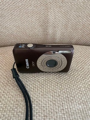Canon IXY 200F Digital Camera Brown Compact with Battery and