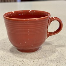 Vintage Fiestaware 7 oz Coffee Cup Mug Homer Laughlin HLC Fiesta USA Red/Rust