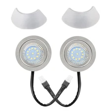 Awoco 2PCS LED Light Bulbs Replacement with Lamp Cover for Range Hoods 12V DC 2W