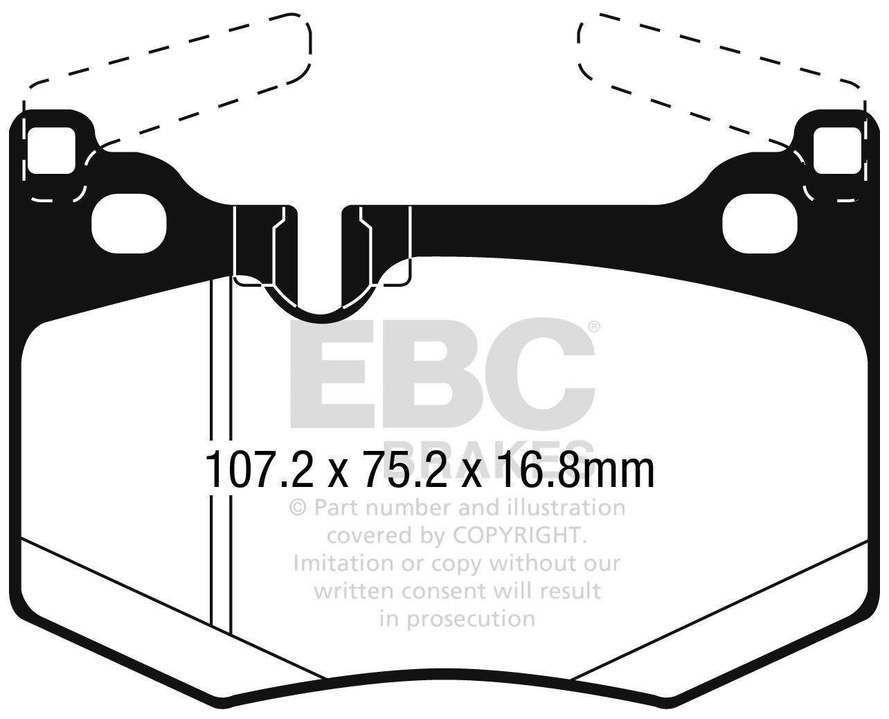 EBC DP32261C BRAKE PAD SET DISC BRAKE Rear