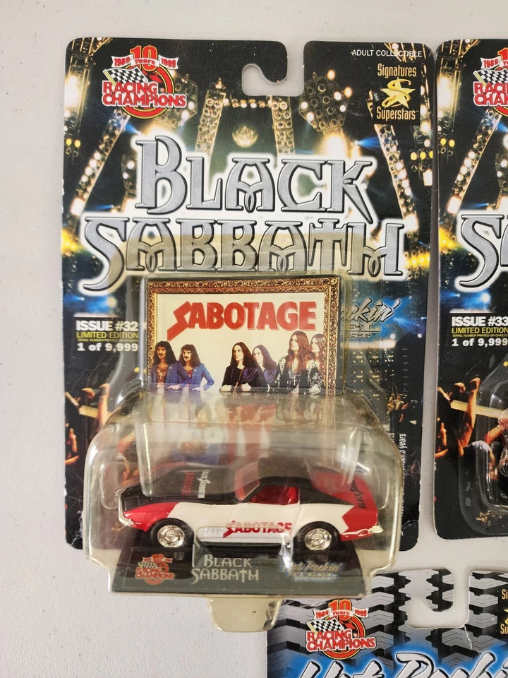 Set of 3 Racing Champions Hot Rockin Steel Diecast Cars - Black Sabbath - Image 2 of 4