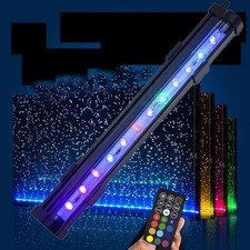 Submersible Aquarium Light,LED Aquarium Air Bubble Light,RGB Col...