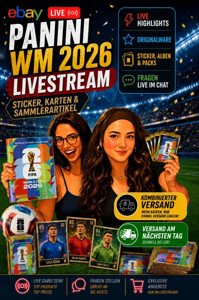 Panini WM 2026 trifft Retro-Klassiker – Sticker, Alben