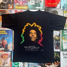 RARE - Vintage 1995 Bob Marley -Double Sided, Single Stitch T-Shirt