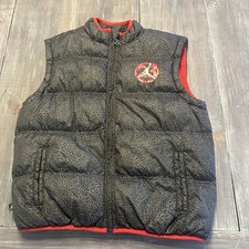 Nike Air Jordan Cement Vest Jacket Boys Medium Puffer Jumpman 23 Size 12/14