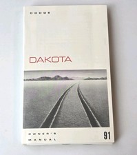 1991 DODGE DAKOTA OWNERS MANUAL w/ EXTRAS EXCELLENT COND