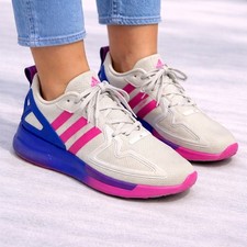 Size 6.5 - Adidas ZX 2K Boost Pure White Clear Pink Purple W for