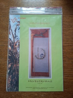 Stickvorlage UB-Design - Herbstkranz, Ährenkranz 424 - Kreuzstichmuster