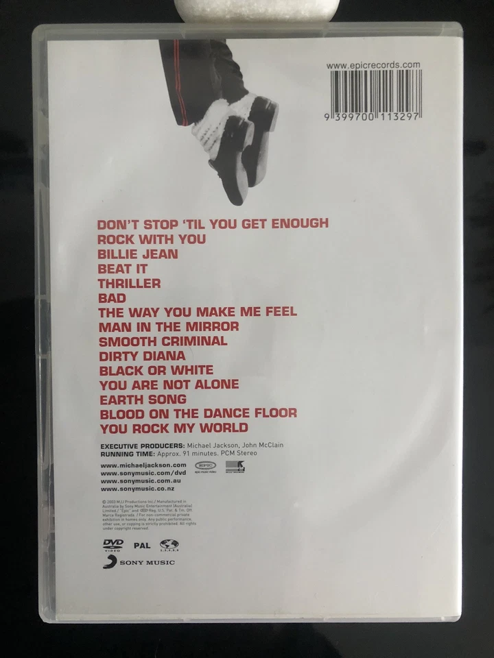 dvds Michael Jackson Number Ones Epic 2003 Reg13456 91’ V/G🎤 - Image 2 of 4
