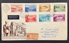 AtoZ. Hungary Set of 7 on FDC Registered Airmail to California