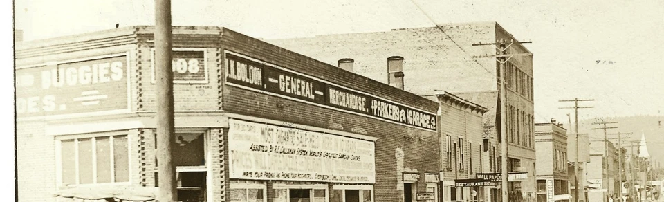 1917 RPPC Cottage Grove OR Lane County Oregon Main St Street Scene Postcard - Image 3 of 4