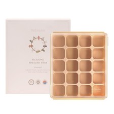 Baby Food Storage Silicone Cubes with Clip-On Lid Freezer Tray Baby Food Soup...